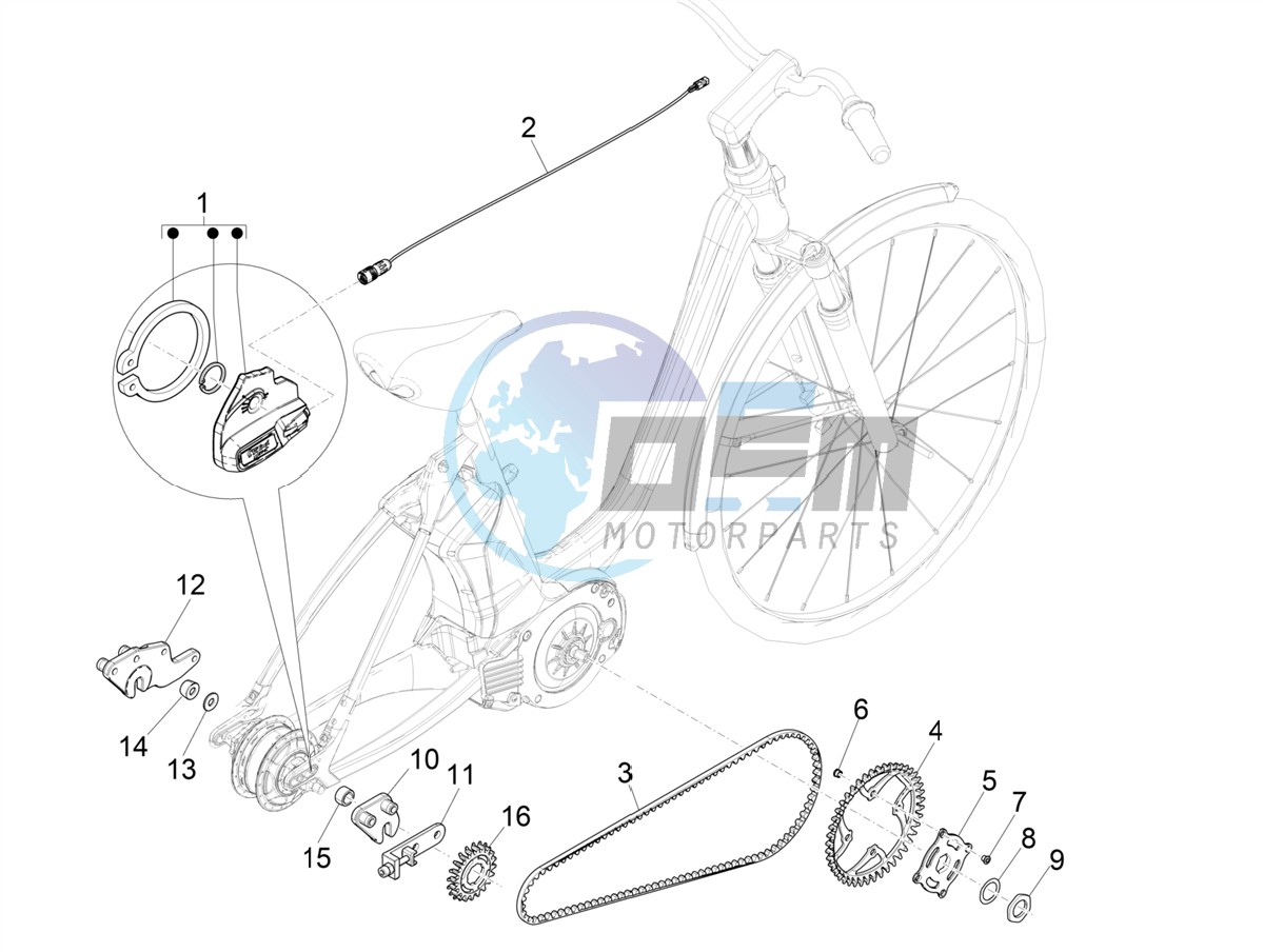 Gear shift (NUVINCI ELECTRIC)