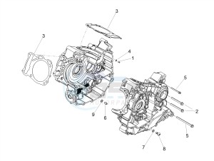 DORSODURO 900 E4 ABS (EMEA, LATAM) drawing Crankcases I  Mounting