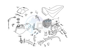 SENDA SM X-RACE 2VER - 50 CC VTHSR2E1A EU2 2VER drawing FUEL TANK - SEAT