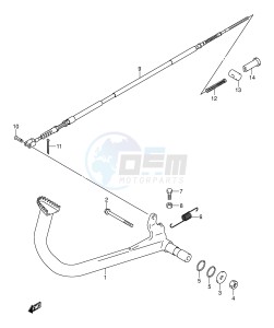 LT-A500F (E24) drawing REAR BRAKE