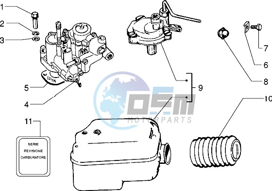 Carburettor-air cleaner