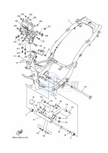 YP125RA XMAX 125 ABS (B9Y4) drawing FRAME