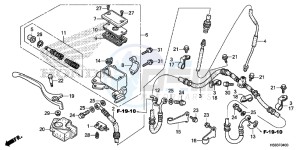 TRX250TMH Europe Direct - (ED) drawing FRONT BRAKE MASTER CYLINDER