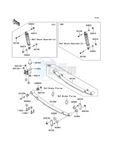 MULE 3010 TRANS 4x4 DIESEL KAF950E8F EU drawing Rear Suspension