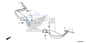 VFR1200XLE CrossTourer - VFR1200X 2ED - (2ED) drawing KNUCKLE GUARD