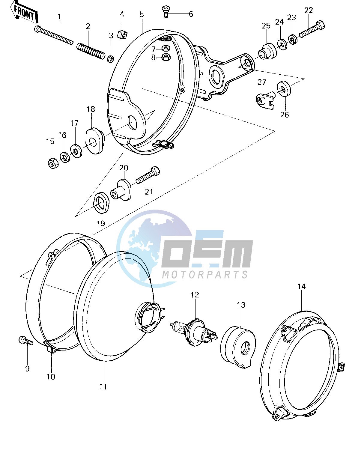 HEADLIGHT -- 78 D1- -