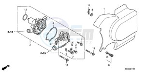 VT750C9 E / KMH drawing WATER PUMP