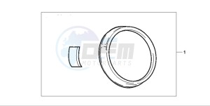 CB600F2 HORNET drawing METER RING