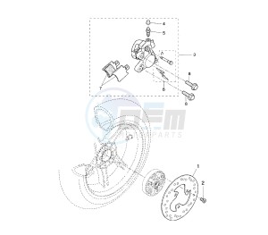 YQ AEROX 50 drawing REAR BRAKE CALIPER