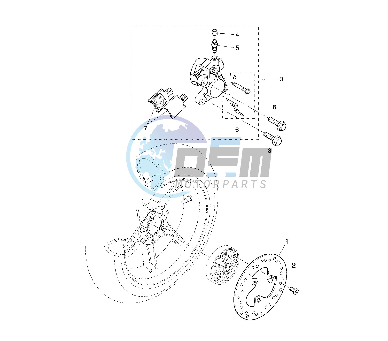 REAR BRAKE CALIPER