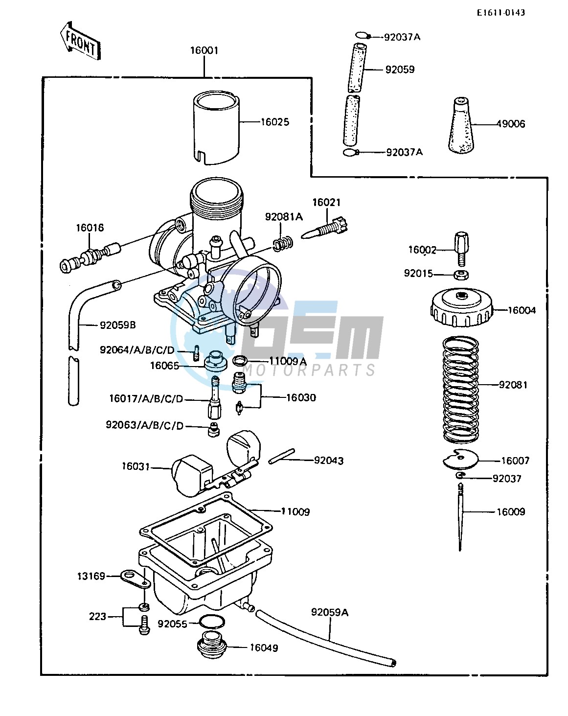 CARBURETOR -- KX60-A2- -