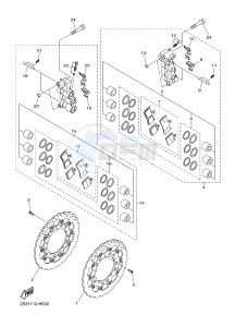 VMX17 VMAX17 1700 (2CEN) drawing FRONT BRAKE CALIPER