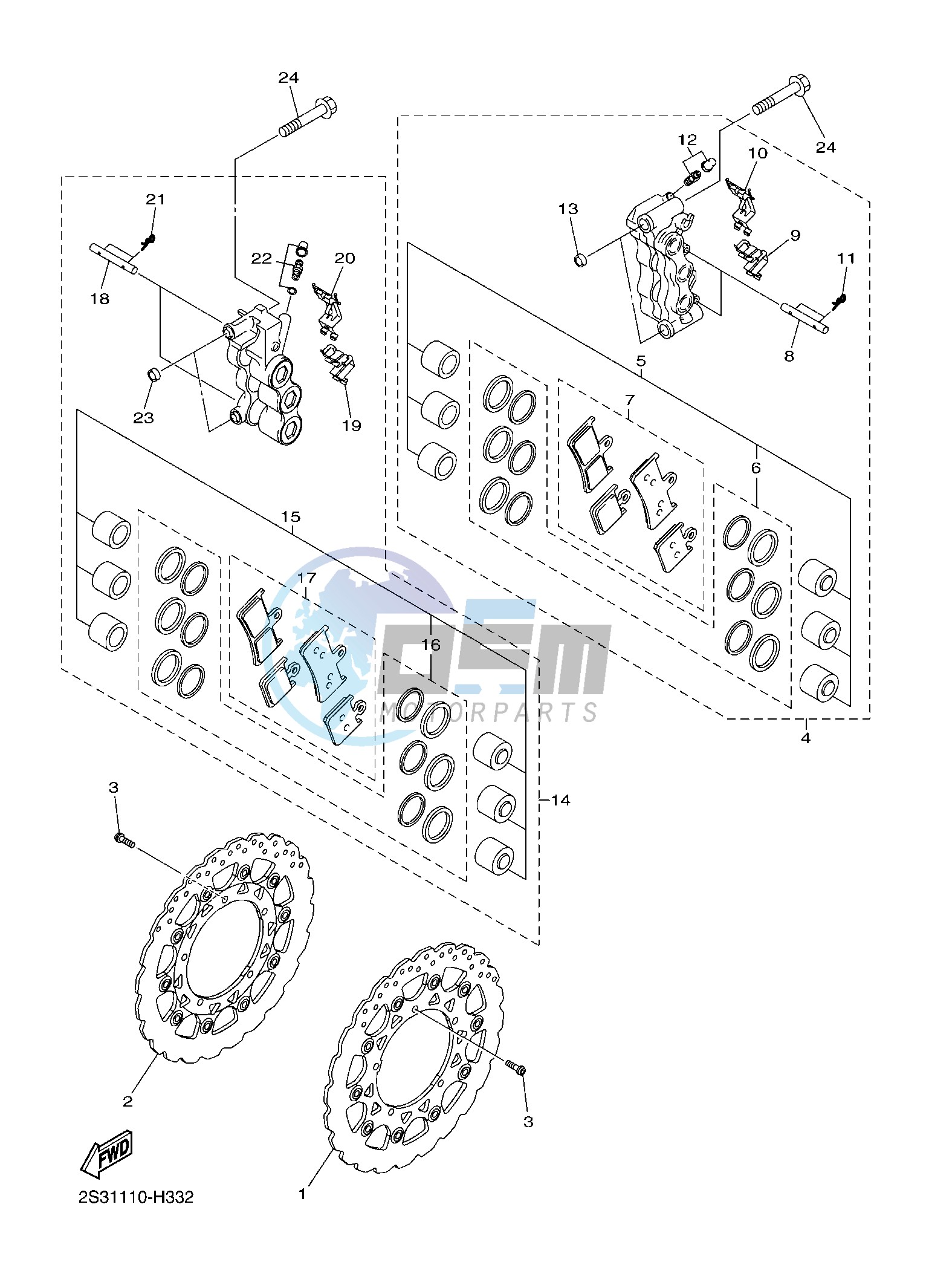 FRONT BRAKE CALIPER