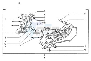 NRG 50 power DD drawing Crankcase