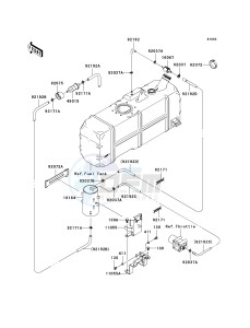 KAF 620 P [MULE 4000] (P9F-PAF) PAF drawing FUEL EVAPORATIVE SYSTEM-- CA- -