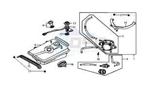 RED DEVIL 50 L6 drawing GAS TANK -  PETROL VALVE