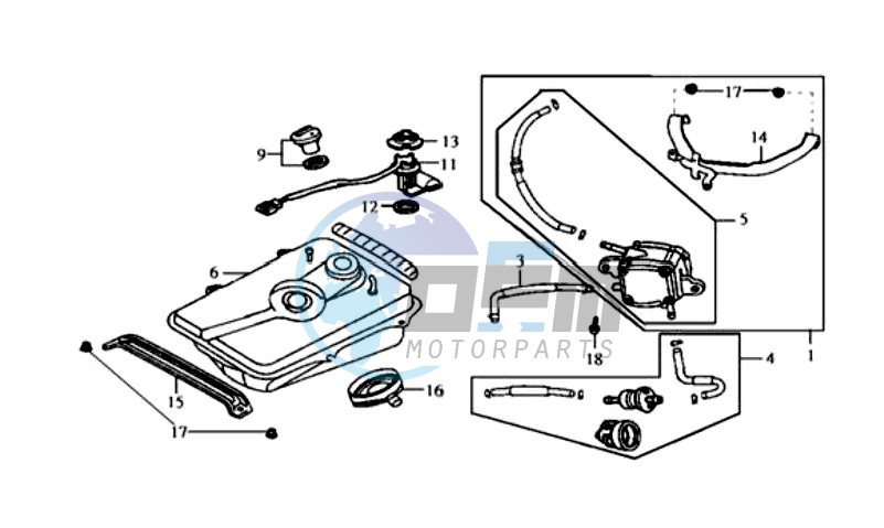 GAS TANK -  PETROL VALVE