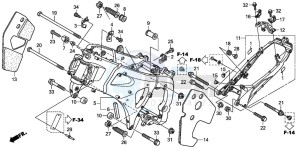 CBR600RR drawing FRAME BODY