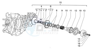 Super Hexagon 180 GTX 12 inch drawing Driven pulley shaft