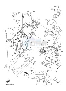 XJ6N ABS 600 XJ6-N (NAKED, ABS) (36B5) drawing FENDER