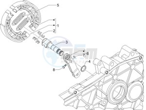 NRG 50 power DT serie speciale drawing Rear brake - Brake jaw