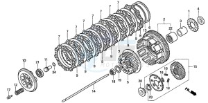 VF750C drawing CLUTCH