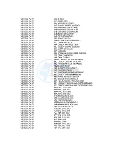 VS750GL (E1) INTRUDER drawing * COLOR CHART *