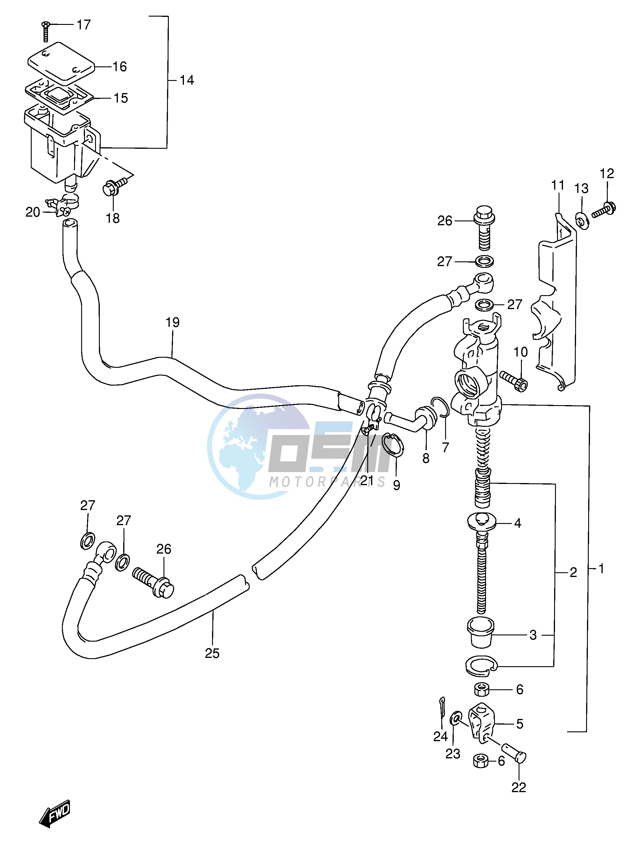 REAR MASTER CYLINDER