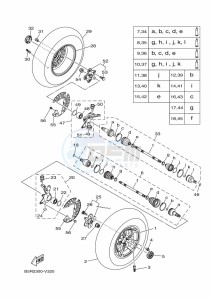 YFM450FWBD KODIAK 450 EPS (BEYB) drawing FRONT WHEEL