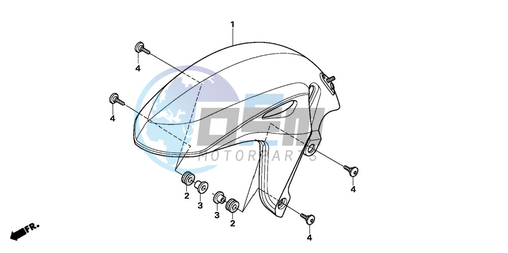 FRONT FENDER (CB600F5/6)