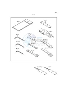 ER-6F EX650EEF XX (EU ME A(FRICA) drawing Owner's Tools