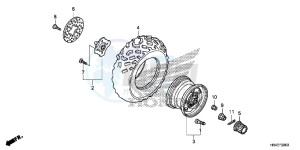 TRX500FM2G TRX500FM Europe Direct - (ED) drawing FRONT WHEEL