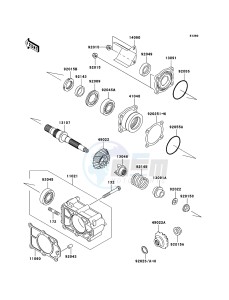 MULE 3010 DIESEL 4x4 KAF950B6F EU drawing Bevel Gear Case