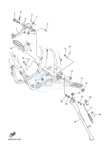 YZF-R6 600 R6 (1HCA 1HCB 1HCC) drawing STAND & FOOTREST