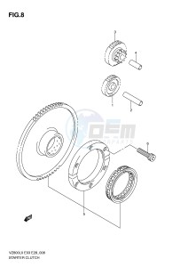 VZ800 (E3-E28) MARAUDER drawing STARTER CLUTCH