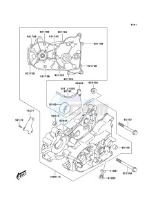 KFX50 KSF50-A3 EU drawing Crankcase