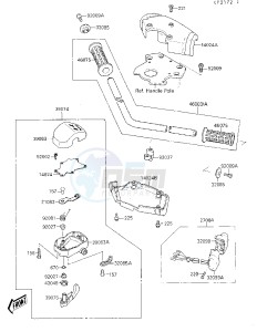 JS 650 A [650 SX] (A3-A4) [650 SX] drawing HANDLEBAR