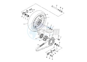 FZ6 FAZER 600 drawing REAR WHEEL