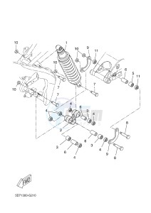 YZF-R125 R125 (5D7F 5D7F 5D7F) drawing REAR SUSPENSION