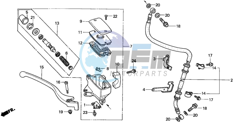 FR. BRAKE MASTER CYLINDER