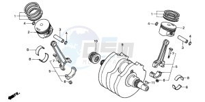 XL600V TRANSALP drawing CRANKSHAFT/PISTON