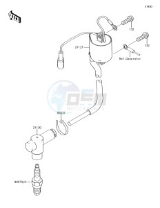 KX85-II KX85DFF EU drawing Ignition System