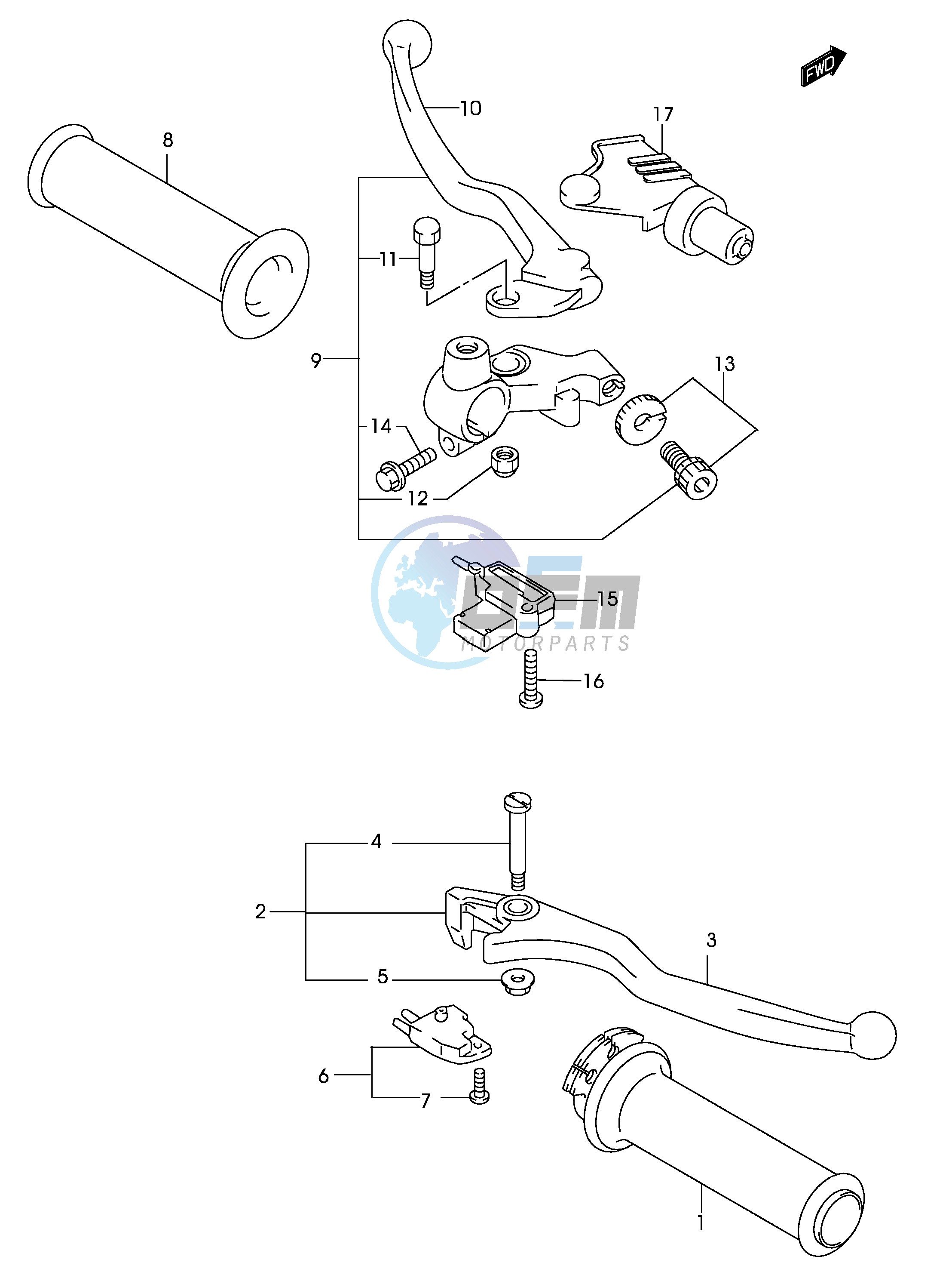 HANDLE LEVER (MODEL K3)