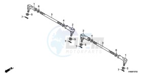 TRX250X9 Australia - (U) drawing TIE ROD