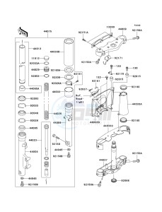 VN 1500 T [VULCAN 1500 CLASSIC] (6F) T6F drawing FRONT FORK