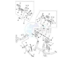 XP T-MAX 500 drawing STAND AND FOOTREST