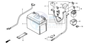 CBR1100XX SUPER BLACKBIRD drawing BATTERY