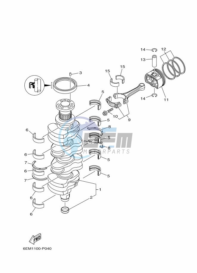 CRANKSHAFT--PISTON