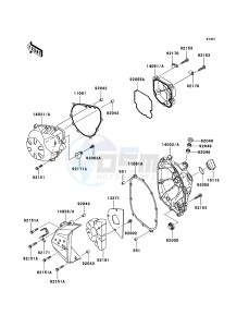 Z750_ABS ZR750M9F GB XX (EU ME A(FRICA) drawing Engine Cover(s)