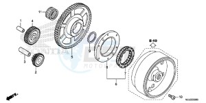 NC700SDE NC700SD 2ED - (2ED) drawing STARTING CLUTCH